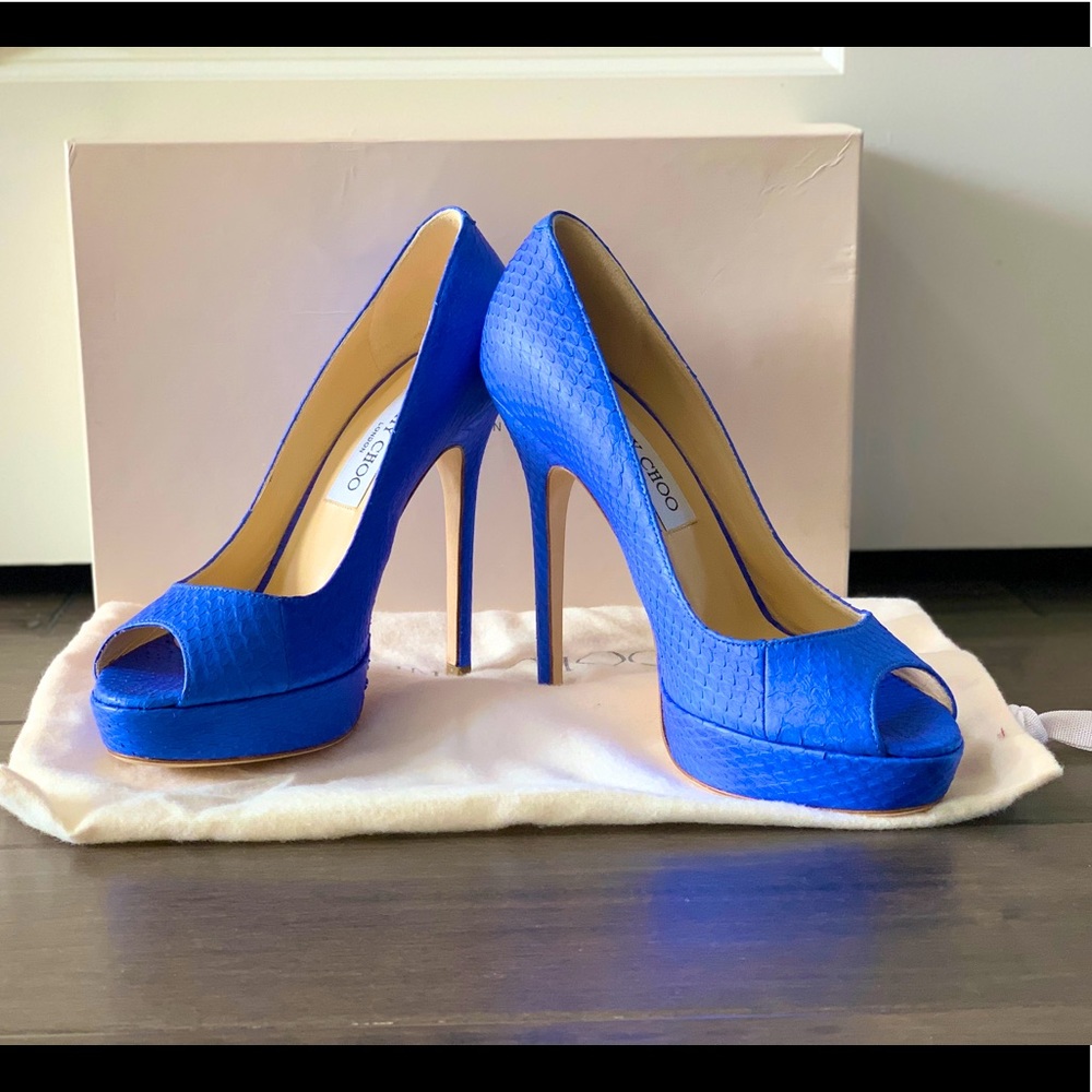 Jimmy choo peep toe pump